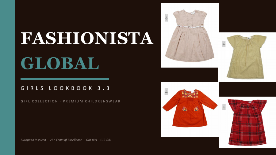 Girls collection lookbook 3 cover